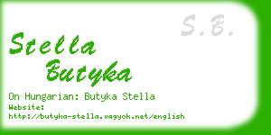 stella butyka business card